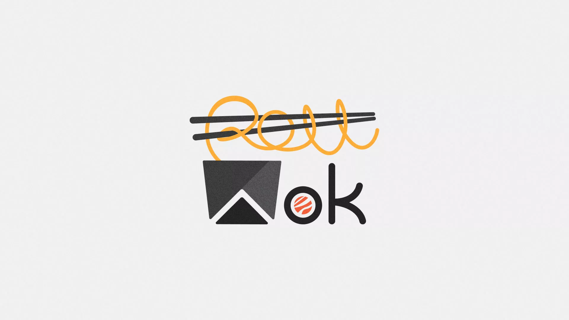 Разработка логотипа суши-бара «Roll Wok Club» в Дальнереченске